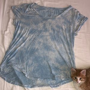 Blue and white t-shirt